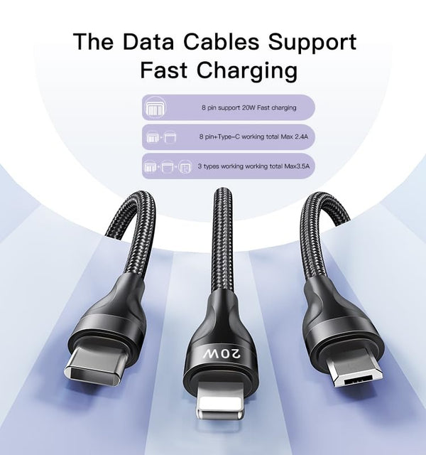 3 In 1 Data Cable