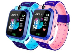 Elterazon Q12 Smart Watch Latest Model GPS Compatible with iOS for Kids Android 1.45 Inch Waterproof & Anti-Lossless Blue